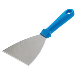 spatule triangulaire inox poignée plastifiée